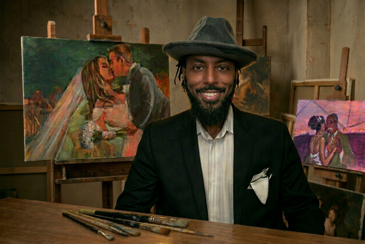 Derrick Webb, Live Wedding Painter